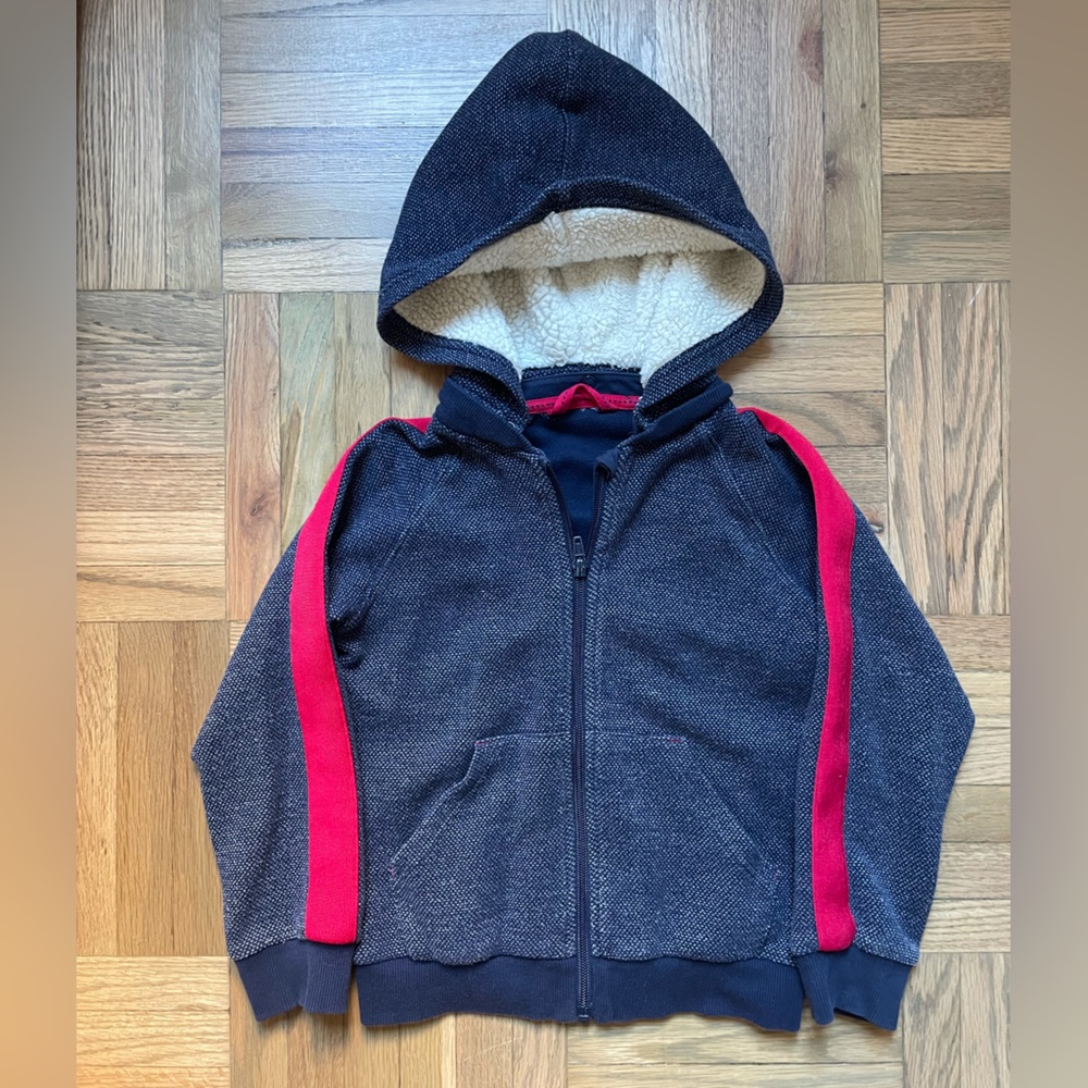 POLARN O. PYRET Hoodie with Zipper Boys 6/7
